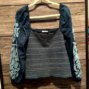 New with tags Anthropologie embroidered top
